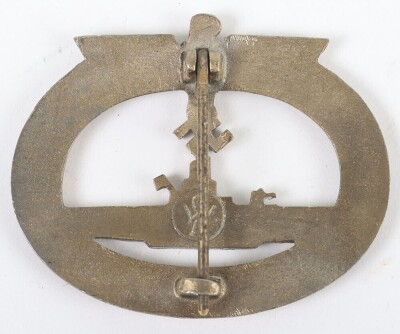 WW2 German Kriegsmarine U-Boat War Badge by GWL, - 3