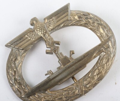 WW2 German Kriegsmarine U-Boat War Badge by GWL, - 4