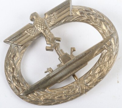 WW2 German Kriegsmarine U-Boat War Badge by GWL, - 5