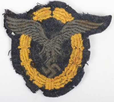 WW2 German Luftwaffe Combined Pilot Observer Badge in Cloth - 2