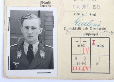 WW2 German Luftwaffe Award and Document Grouping to Leutnant Arnim Ziegler, Transport Pilot and Stalingrad Veteran - 10