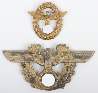WW2 German Water Police Pouch and Cap Eagle