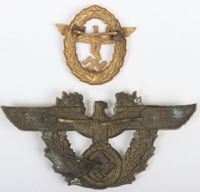 WW2 German Water Police Pouch and Cap Eagle - 3