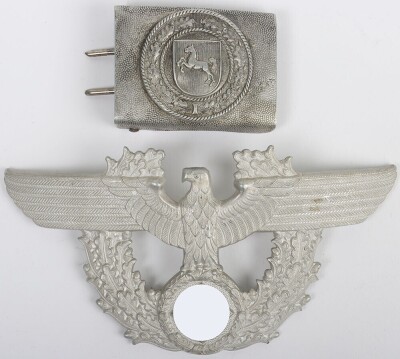 WW2 German Police Shako Badge