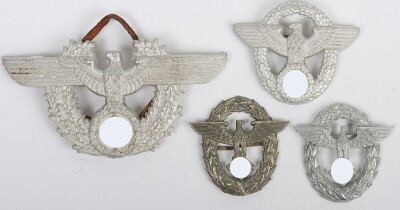 WW2 German Police Pouch and Cap Eagles