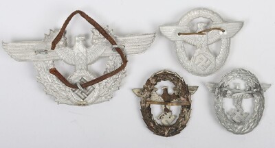 WW2 German Police Pouch and Cap Eagles - 3