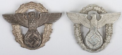 WW2 German Police Cap Eagles - 2