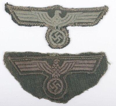 Third Reich German Army (Heer) Breast Eagles, Uniform Removed. - 2
