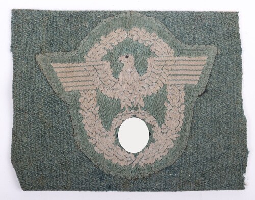 WW2 German Police Arm Eagle Cut Off