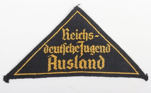 Rare WW2 German Hitler Youth District Badge for Foreigners