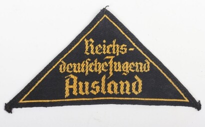 Rare WW2 German Hitler Youth District Badge for Foreigners