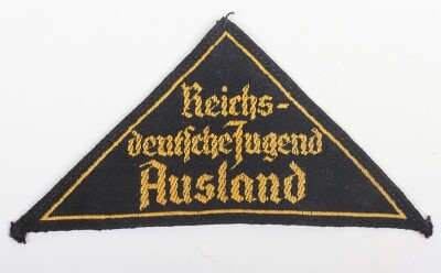 Rare WW2 German Hitler Youth District Badge for Foreigners