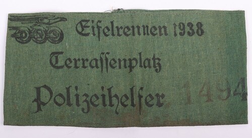 Third Reich Traffic Police Helpers Armband