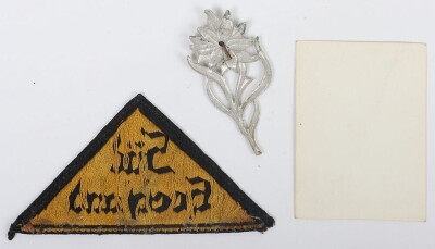 Small Hitler Youth (Hitler Jugend) Group with Edelweiss, Photograph and District Patch &ldquo;S&uuml;d Hochland&rdquo; - 2