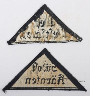 Third Reich Hitler Youth / BDM (Girld Organisation) District Triangles &ldquo;West Westfalen&rdquo; and &ldquo;S&uuml;dost K&auml;rnten&rdquo; - 2