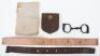 A pair of Victorian wrought iron handcuffs, a GWR (Great Western Railway) leather belt - 4