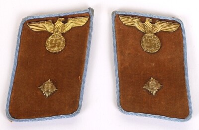 Third Reich NSDAP Ortsgruppe Arbeitsleiter Tunic Collar Patches - 2