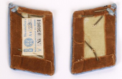 Third Reich NSDAP Ortsgruppe Arbeitsleiter Tunic Collar Patches - 3