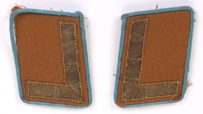 Third Reich NSDAP Ortsgruppe Stellenleiter Tunic Collar Patches.