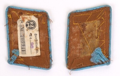 Third Reich NSDAP Ortsgruppe Stellenleiter Tunic Collar Patches. - 2