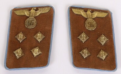 Third Reich NSDAP Ortsgruppe Gemeinschaftsleiter Tunic Collar Patches - 2