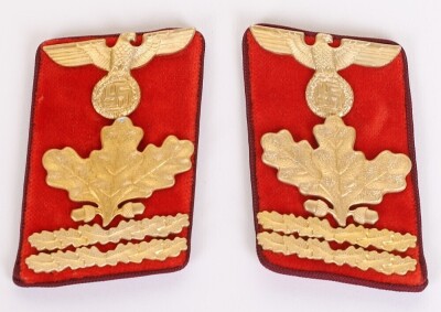 Third Reich NSDAP Gau Hauptdiensleiter Tunic Collar Patches - 2