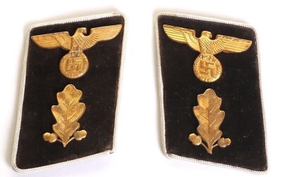 Third Reich NSDAP Kreis Abschnittsleiter Tunic Collar Patches - 2