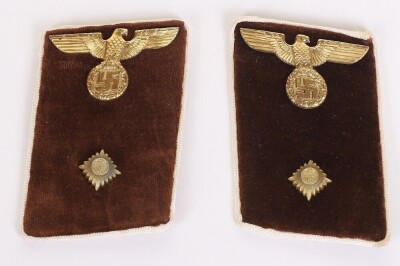 Third Reich NSDAP Kreis Arbeitsleiter Tunic Collar Patches - 2