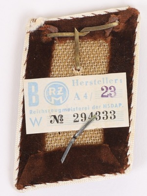 Third Reich NSDAP Kreis Arbeitsleiter Tunic Collar Patches - 4
