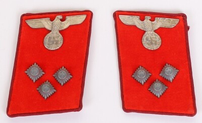 Third Reich NSDAP Gau Einsatzleiter Tunic Collar Patches - 2