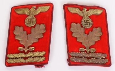 Third Reich NSDAP Gau Hauptbereichsleiter Tunic Collar Patches - 2