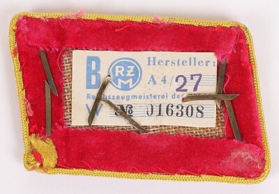 Third Reich NSDAP Reich Oberbereichsleiter Tunic Collar Patches. - 4
