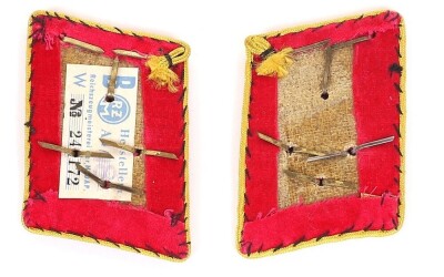 Third Reich NSDAP Reich Obereinsatzsleiter Tunic Collar Patches - 3