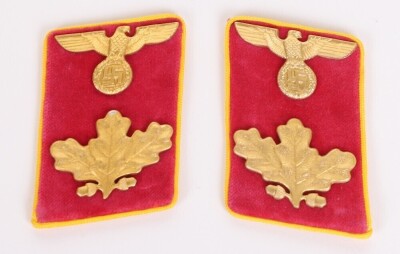 Third Reich NSDAP Reich Bereichsleiter Tunic Collar Patches - 2