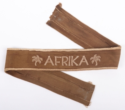WW2 German Army Afrika Campaign Cuff Title