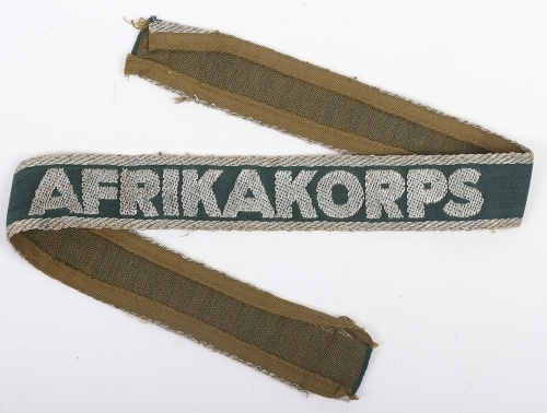 WW2 German Afrikakorps (DAK) Cuff Title