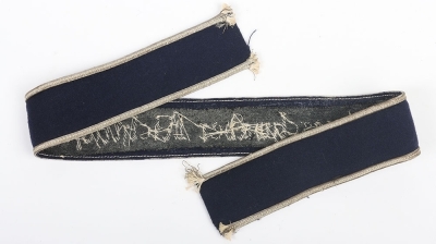 WW2 German Luftwaffe &ldquo;Jagdgeschwader Richthofen&rdquo; Uniform Cuff Title for Officers - 2