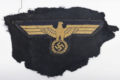 WW2 German Kriegsmarine Uniform Removed Breast Eagle - 2