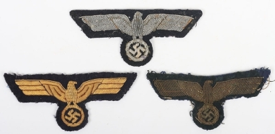 3x WW2 German Kriegsmarine Officer&rsquo;s Tunic Breast Eagles - 2