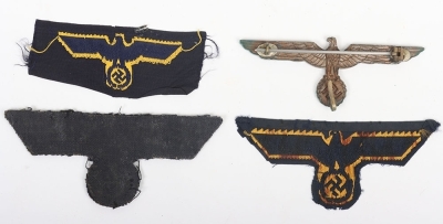 4x WW2 German Kriegsmarine Tunic Breast and Cap Eagles - 3