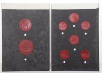 A fine selection of 18th and 19th century wax seal impressions of Railway and Canal company seals