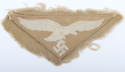 WW2 German Luftwaffe Tropical Shirt Removed Breast Eagle - 2