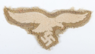 WW2 German Luftwaffe Tropical Cap Removed Eagle - 2