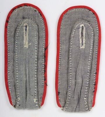 Scarce Pair of Luftwaffe Flak Section Shirt Shoulder Boards &ldquo;Luftgau X&rdquo; - 2