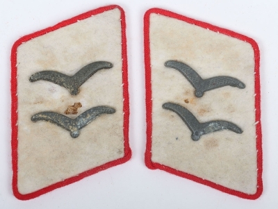 Pair of WW2 German Luftwaffe Hermann G&ouml;ring-Division Artillery Tunic Collar Tabs