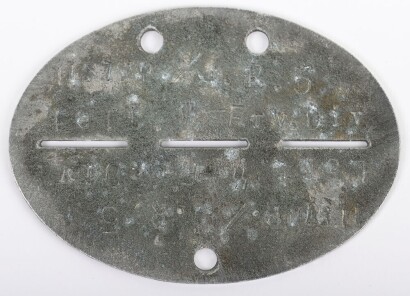 WW2 German Waffen-SS Identity Disc (Dog Tag),