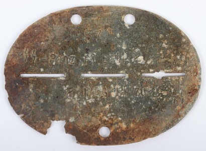 WW2 German Waffen-SS Panzer Pioneer Battalion 2 Identity Disc (Dog Tag),