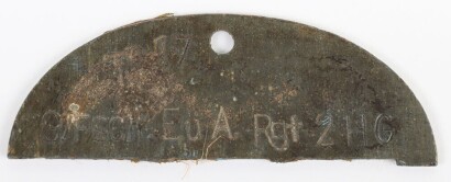 WW2 German Identity Disc (Dog Tag) Fallschirmjager / Hermann Goring Division,