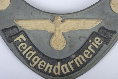 Third Reich Field Police 'Feldgendarmerie' Gorget by Assmann. - 4