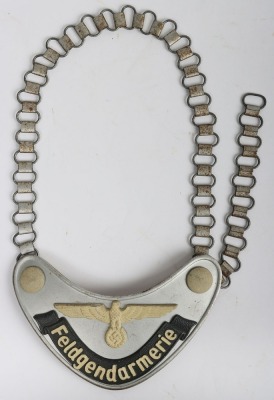 Third Reich Field Police 'Feldgendarmerie' Gorget. - 2